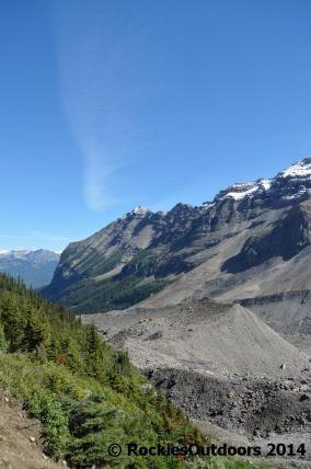 Morraine on the way up