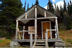 Floe Lake Warden Cabin Front